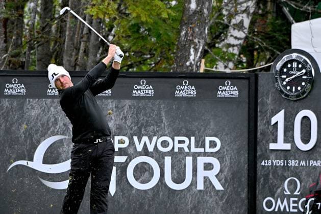 Crans-Montana, 05.09.2024, Golf - Omega European Masters, Matt Wallace (ENG) Hole 10 (Dubuis Frederic Imago Images)