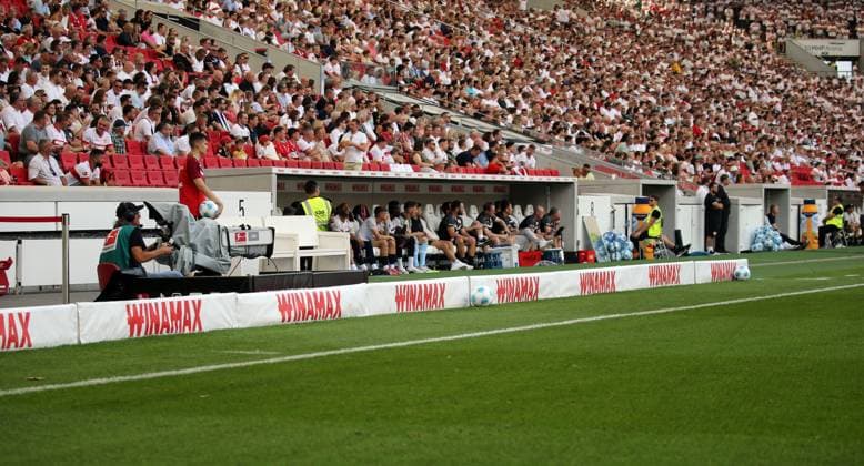 31 08 24 VfB Stuttgart 1 FSV Mainz 05 Germany, Stuttgart, 31 08 2024, Football, Bundesliga, VfB Stuttgart 1 FSV Mainz 05 Winamax perimeter boards