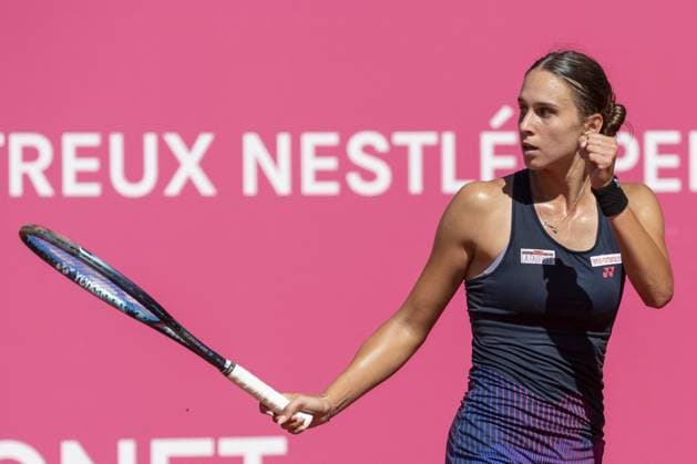 - Internazionali di Tennis - WTA, Tennis Damen 125 Montreux Nestle Open Montreux Switzerland, 09 06 2024: Anca Todoni (ROM) wins round of 16 vs Victoria Jimenez Kasintseva (AND) during WTA 125 Montreux Nestle Open 2024 round of 16 fifth day at Montreux Tennis Club. during WTA 125 Montreux Nestle Open, International Tennis match in Montreux, Switzerland, September 06 2024 Montreux Switzerland  Copyright: xIPAxSport ABACAx