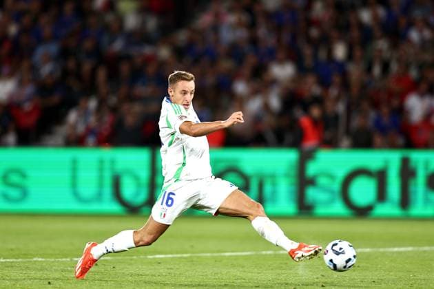 Parigi (Francia) 06 09 2024 - Nations League Francia-Italia foto Image nella foto: gol Davide Frattesi 