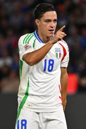 Dc Parigi (Francia) 06 09 2024 - Nations League Francia-Italia foto Domenico Cippitelli Image nella foto: esultanza gol Giacomo Raspdori 