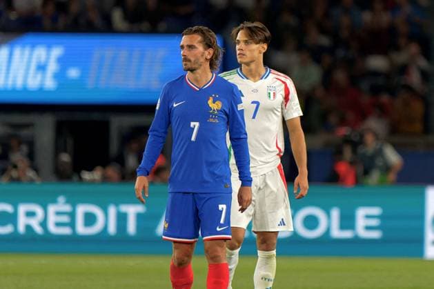 - UEFA Nations League - France vs Italy Antoine Griezmann of France and Samuele Ricci of Italy during France vs Italy, Football UEFA Nations Leage match in Paris, France, September 06 2024 Paris France  Copyright: xIPAxSport ABACAx