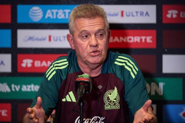 RECORD DATE NOT STATED Seleccion Mexicana 2024 Mexico Team press conference, PK, Pressekonferenz Javier Aguirre head coach during the Mexican national team, Nationalteam (Mexico) Press conference prior to the friendly preparation match against New Zealand, at Rose Bowl Stadium, on September 06, 2024, Pasadena, Los Angeles California, United States. PASADENA LOS ANGELES CALIFORNIA UNITED STATES  Copyright: xJONATHANxDUENASx 20240906192626_SMN_24_MEX_PRESS_AGUIRRE15