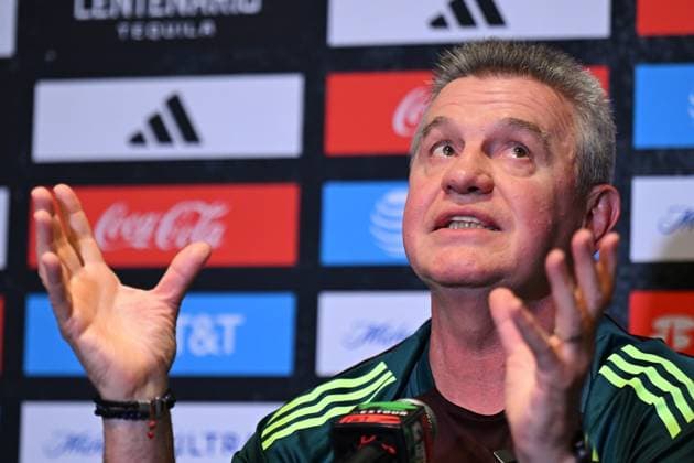 RECORD DATE NOT STATED Seleccion Mexicana 2024 Mexico Team press conference, PK, Pressekonferenz Javier Aguirre head coach during the Mexican national team, Nationalteam (Mexico) Press conference prior to the friendly preparation match against New Zealand, at Rose Bowl Stadium, on September 06, 2024, Pasadena, Los Angeles California, United States. PASADENA LOS ANGELES CALIFORNIA UNITED STATES  Copyright: xJorgexMartinezx 20240906193524_SMN_24_MEX_PRESS_AGUIRRE25