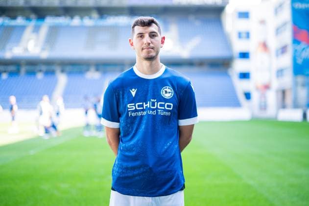Semi Belkahia DSC Arminia Bielefeld 3 Liga, portrait date 2024 2025 Bielefeld North Rhine-Westphalia Germany Schüco Arena