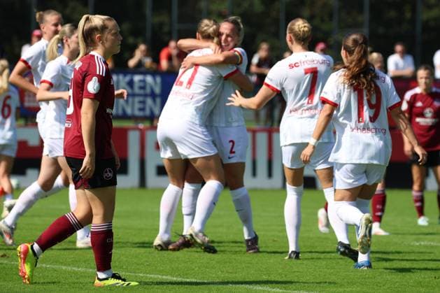 07 09 2024 Soccer Season 2024 2025 DFB Cup Women 1 FC Nürnberg FCN Clubfrauen SC Freiburg Sportfoto Zink xdcxdex