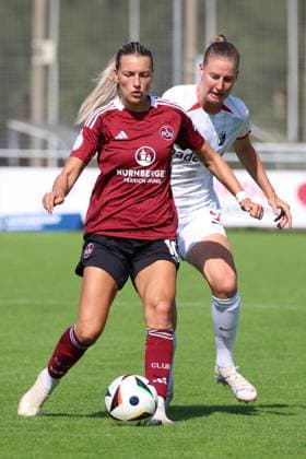07 09 2024 Soccer Season 2024 2025 DFB Pokal Women 1 FC Nürnberg FCN Clubfrauen SC Freiburg Sportfoto Zink xdcxdex Medina Desic 10, 1 FC Nürnberg FCN , Julia Stierli 5 , SC Freiburg