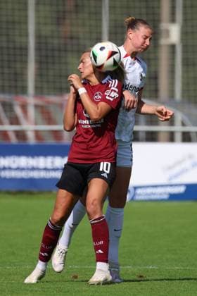 07 09 2024 Soccer Season 2024 2025 DFB Pokal Women 1 FC Nürnberg FCN Clubfrauen SC Freiburg Sportfoto Zink xdcxdex Medina Desic 10, 1 FC Nürnberg FCN , Julia Stierli 5 , SC Freiburg