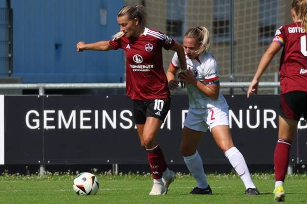 07 09 2024 Soccer season 2024 2025 DFB Cup Women 1 FC Nürnberg FCN Club Clubfrauen SC Freiburg Sportfoto Zink xdcxdex Medina Desic 10, 1 FC Nürnberg FCN , Lisa Karl 2 , SC Freiburg