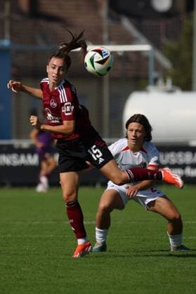 07 09 2024 Soccer Season 2024 2025 DFB Pokal Women 1 FC Nürnberg FCN Clubfrauen SC Freiburg Sportfoto Zink xdcxdex Rebekka Salfelder 15, 1 FC Nürnberg FCN , Alicia Sophie Ally Gudorf 26 , SC Freiburg