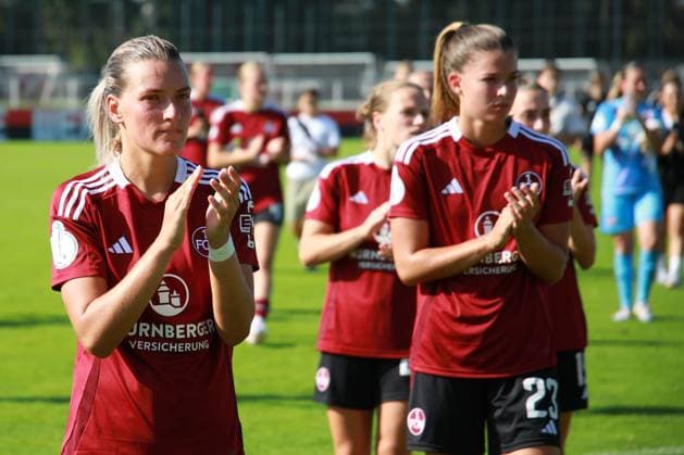 07 09 2024 Soccer Season 2024 2025 DFB Pokal Women 1 FC Nürnberg FCN Club Clubfrauen SC Freiburg Sportfoto Zink xdcxdex Medina Desic 10, 1 FC Nürnberg FCN , Nele Bauereisen 23, 1 FC Nürnberg FCN