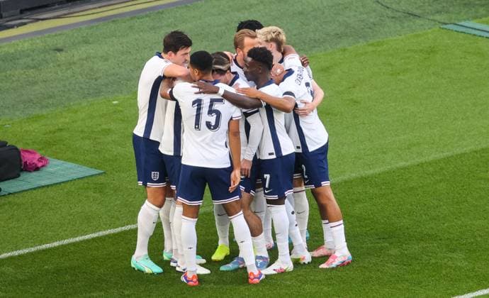 UEFA Nations League Group B2, Aviva Stadium, Dublin 7 9 2024 Republic of Ireland vs England England celebrate after scoring England celebrate after scoring 7 9 2024  Copyright: x INPHO BryanxKeanex BI7I8044