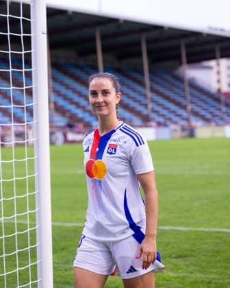 Sara Dabritz (8 Olympique Lyonnais) after the friendly match between Olympique Lyonnais and Juventus FC at Stade Pierre Rajon in Bourgouin-Jallieu, France. (Pauline FIGUET SPP) Copyright: xPaulinexFIGUETx xSPPx spp-en-PaFiSp-PF_OLvJUVE1367