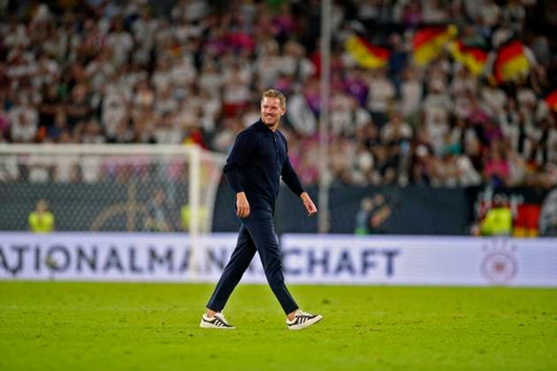 07 09 2024, Football UEFA Nations League 2024 25, Group 3, Matchday 1, Germany Hungary, at Merkur Spiel Arena Düsseldorf Coach Julian Nagelsmann Germany after the match