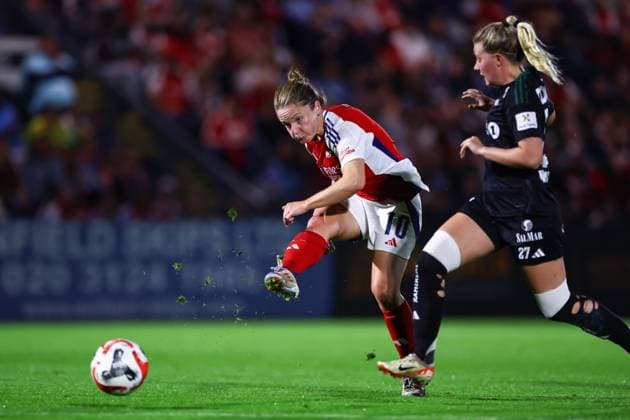 Arsenal gegen Rosenborg 07. September 2024, London UEFA Women s Champions League Qualifier Arsenal gegen Rosenborg Kim Little von Arsenal Foto Jacques Feeney Abseits London UK  Copyright: xJacquesxFeeneyx xOffsidexOffside
