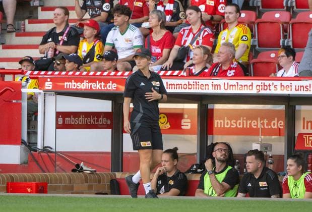 Soccer, Women, Season 2024 2025, DFB Cup 2 Round , 1 FC Union Berlin RB Leipzig, Coach Ailien Poese 1 Women 1 FC Union , 08 09 2024, Copyright: xMatthiasxKochx