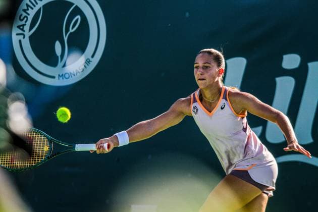 September 9, 2024, Monastir, Tunisia: Monastir, Tunisia. 09 September 2024. Parry Diane of France plays against Bechri Chiraz of Tunisia during the Jasmin Open in Monastir, Tunisia. The women s professional tennis tournament takes place at the Magic Hotel Skanes in Monastir between 9 and 15 September 2024. Monastir Tunisia - ZUMAd99_ 0760791664st Copyright: xHasanxMradx