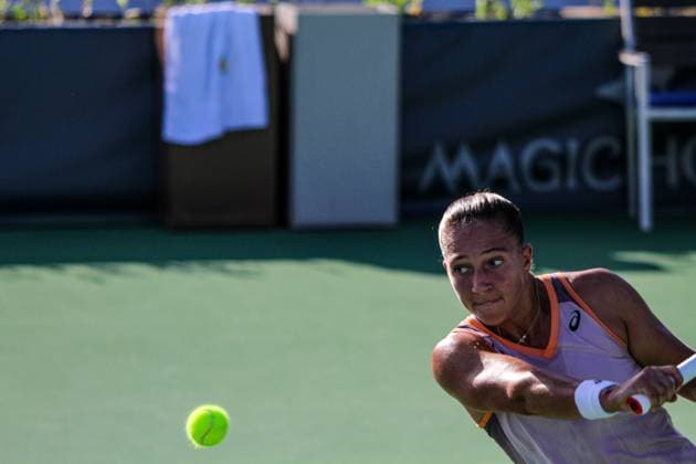 September 9, 2024, Monastir, Tunisia: Monastir, Tunisia. 09 September 2024. Parry Diane of France plays against Bechri Chiraz of Tunisia during the Jasmin Open in Monastir, Tunisia. The women s professional tennis tournament takes place at the Magic Hotel Skanes in Monastir between 9 and 15 September 2024. Monastir Tunisia - ZUMAd99_ 0760793237st Copyright: xHasanxMradx