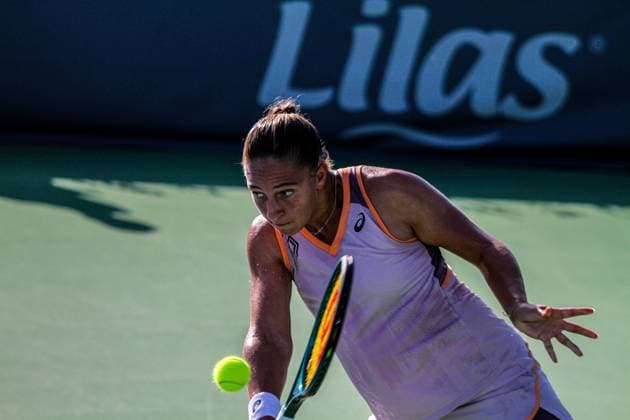 September 9, 2024, Monastir, Tunisia: Monastir, Tunisia. 09 September 2024. Parry Diane of France plays against Bechri Chiraz of Tunisia during the Jasmin Open in Monastir, Tunisia. The women s professional tennis tournament takes place at the Magic Hotel Skanes in Monastir between 9 and 15 September 2024. Monastir Tunisia - ZUMAd99_ 0760793240st Copyright: xHasanxMradx