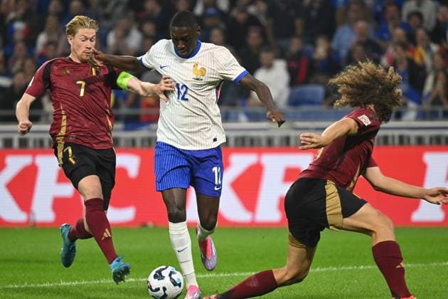 Randal Kolo Miani (france) Kevin De Bruyne (belgique) FOOTBALL: France vs Belgique - Ligue des Nations - 09 09 2024 FredericChambert Panoramic 