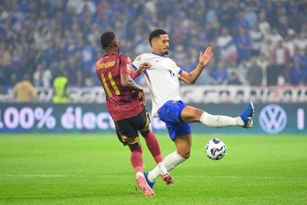 UEFA Ligue des Nations France vs Belgique Alexandre Dimou ALEXPRESS MAXPPP - William SALIBA of France during UEFA Ligue des Nations France vs Belgique ˆ Groupama Stadium de Decines (Alexandre Dimou Alexpress Lyon France  Copyright: xALEXPRESS MAXPPPxAlexandrexDimoux DIM202409099587 DIM202409099587