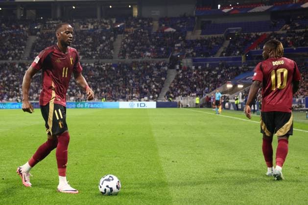 France v Belgium - UEFA Nations League LYON, FRANCE - SEPTEMBER 09 : Lukebakio Dodi forward of Belgium during the UEFA Nations League match in group A2 between France and Belgium on September 9, 2024 in Lyon, France, 09 09 2024 Lyon France  Copyright: xTomasxSiskx