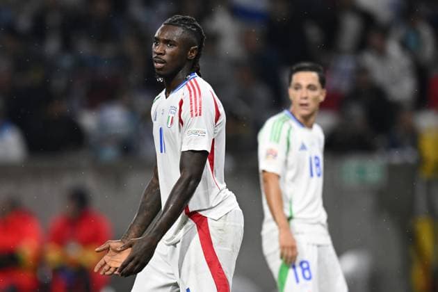 Db Budapest (Ungheria) 09 09 2024 - Nations League Israele-Italia foto Daniele Buffa Image nella foto: Moise Kean 