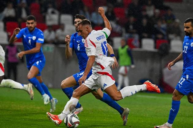 - UEFA Nations League - Israel vs Italy Davide Frattesi (Italy) during the UEFA Nations League match between Italy vs. Israele on 9th September 2024 at the Bozsik Arena stadium in Budapest, Hungary Budapest Hungary  Copyright: xIPAxSport ABACAx