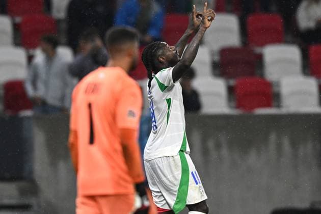 Db Budapest (Ungheria) 09 09 2024 - Nations League Israele-Italia foto Daniele Buffa Image nella foto: esultanza gol Moise Kean 