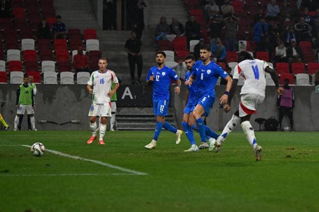 Budapest: Moise Kean (Italy) scores a goal during the UEFA Nations League match between Italy vs. Israele on 9th September 2024 at the Bozsik Arena stadium in Budapest, Hungary - UEFA Nations League - Israel vs Italy  - ZUMAp169 20240909_zsa_p169_146 Copyright: xVincenzoxOrlando IPAxSportx