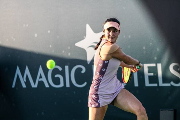 September 9, 2024, Monastir, Tunisia: Monastir, Tunisia. 09 September 2024. Eva Lys of Germany plays against Lesia Tsurenko of Ukraine at the Jasmin Open in Monastir, Tunisia. The women s professional tennis tournament takes place at the Magic Hotel Skanes in Monastir between 9 and 15 September 2024 Monastir Tunisia - ZUMAd99_ 0760930467st Copyright: xHasanxMradx