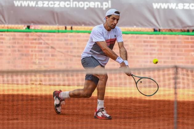 SZCZECIN, 10.09.2024 TURNIEJ TENISA ZIEMNEGO ATP, Tennis Herren CHALLENGER INVEST IN SZCZECIN OPEN 2024 NZ PEDRO CACHIN FOT. KRZYSZTOF CICHOMSKI NEWSPIX.PL --- Newspix.pl POLAND OUT!  240910KCI001