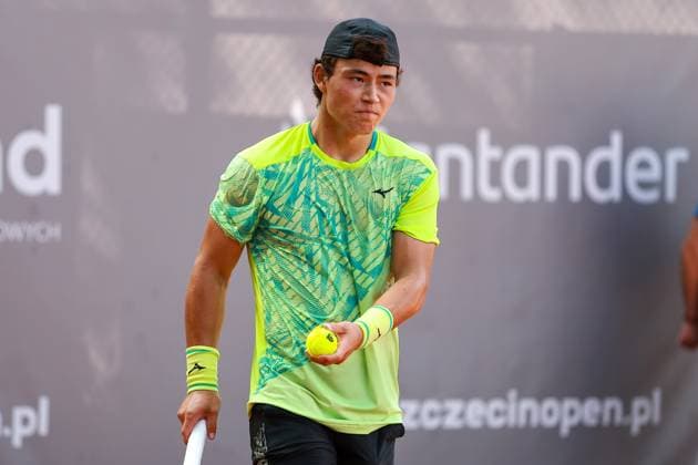 SZCZECIN, 10.09.2024 TURNIEJ TENISA ZIEMNEGO ATP, Tennis Herren CHALLENGER INVEST IN SZCZECIN OPEN 2024 NZ GERARD CAMPANA LEE FOT. KRZYSZTOF CICHOMSKI NEWSPIX.PL --- Newspix.pl POLAND OUT!  240910KCI003