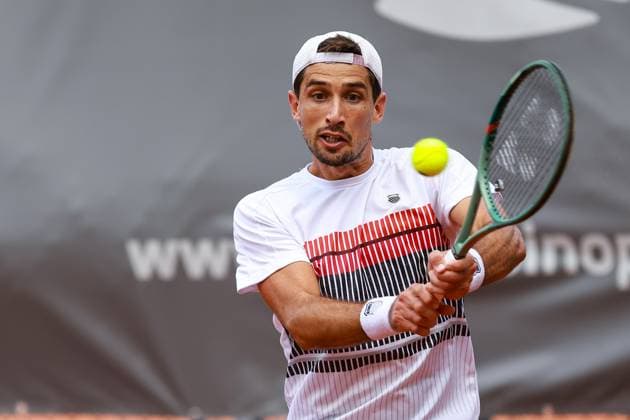 SZCZECIN, 10.09.2024 TURNIEJ TENISA ZIEMNEGO ATP, Tennis Herren CHALLENGER INVEST IN SZCZECIN OPEN 2024 NZ PEDRO CACHIN FOT. KRZYSZTOF CICHOMSKI NEWSPIX.PL --- Newspix.pl POLAND OUT!  240910KCI008