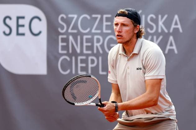 SZCZECIN, 10.09.2024 TURNIEJ TENISA ZIEMNEGO ATP, Tennis Herren CHALLENGER INVEST IN SZCZECIN OPEN 2024 NZ JAVIER BARRANCO COSANO FOT. KRZYSZTOF CICHOMSKI NEWSPIX.PL --- Newspix.pl POLAND OUT!  240910KCI021