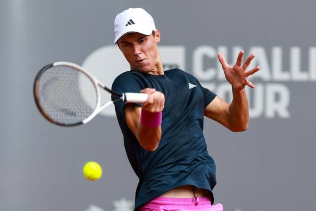 SZCZECIN, 10.09.2024 TURNIEJ TENISA ZIEMNEGO ATP, Tennis Herren CHALLENGER INVEST IN SZCZECIN OPEN 2024 NZ GABRIEL DEBRU FOT. KRZYSZTOF CICHOMSKI NEWSPIX.PL --- Newspix.pl POLAND OUT!  240910KCI029