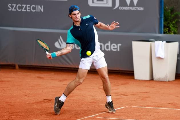 SZCZECIN, 10.09.2024 TURNIEJ TENISA ZIEMNEGO ATP, Tennis Herren CHALLENGER INVEST IN SZCZECIN OPEN 2024 NZ THIAGO SEYBOTH WILD FOT. KRZYSZTOF CICHOMSKI NEWSPIX.PL --- Newspix.pl POLAND OUT!  240910KCI034