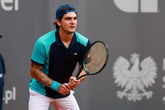SZCZECIN, 10.09.2024 TURNIEJ TENISA ZIEMNEGO ATP, Tennis Herren CHALLENGER INVEST IN SZCZECIN OPEN 2024 NZ THIAGO SEYBOTH WILD KRZYSZTOF CICHOMSKI NEWSPIX.PL --- Newspix.pl POLAND OUT!  240910KCI052