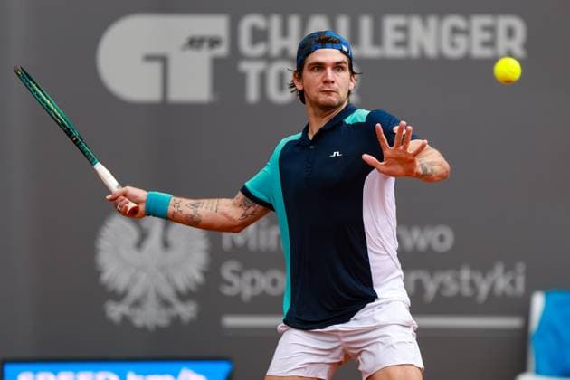 SZCZECIN, 10.09.2024 TURNIEJ TENISA ZIEMNEGO ATP, Tennis Herren CHALLENGER INVEST IN SZCZECIN OPEN 2024 NZ THIAGO SEYBOTH WILD KRZYSZTOF CICHOMSKI NEWSPIX.PL --- Newspix.pl POLAND OUT!  240910KCI053
