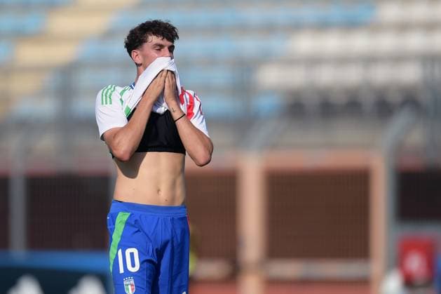 Italia s U20 Lorenzo Anghele in action against during the match Elite League Italy U20 - Germany U20 at the Manlio Scopigno stadium in Rieti, Italy on september 10, 2024  Copyright: xGianlucaxVannicelli IPAxSportx x xx IPA_49524862 IPA_Agency_IPA49524862