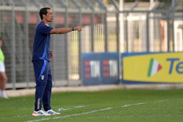 - Altro - Elite League Under 20 - Italy vs Germany Italia s U20 coach Bernardo Corradi during the match Elite League Italy U20 - Germany U20 at the Manlio Scopigno stadium in Rieti, Italy on september 10, 2024 Rieti Italy  Copyright: xIPAxSport ABACAx