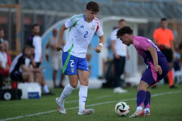 - Altro - Elite League Under 20 - Italy vs Germany Italia s U20 Marco Palestra in action during the match Elite League Italy U20 - Germany U20 at the Manlio Scopigno stadium in Rieti, Italy on september 10, 2024 Rieti Italy  Copyright: xIPAxSport ABACAx