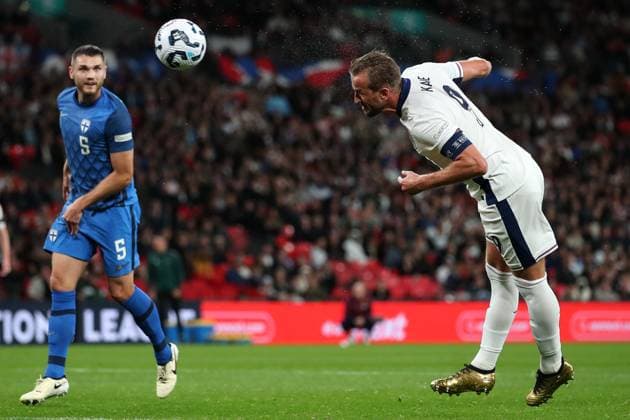 England v Finland England s Harry Kane scores their side s first goal of the game which was later disallowed during the England v Finland Nations League Round 1 match at Wembley Stadium, London, England, United Kingdom on 10 September 2024 Editorial use only. All images are copyright Every Second Media Limited. No images may be reproduced without prior permission. Copyright: xIMAGO EveryxSecondxMediax ESM-1122-0013