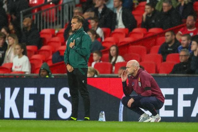 UEFA Nations League - League B - Group 2 England v Finland Lee Carsley interim manager of England during the UEFA Nations League - League B - Group 2 England v Finland at Wembley Stadium, London, United Kingdom, 10th September 2024 (Photo by Gareth Evans News Images) Copyright: xGarethxEvans NewsxImagesx
