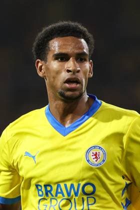 Sanoussy Ba Eintracht Braunschweig,25 1 Main Round DFB Cup Season 2024 2025 Eintracht Braunschweig vs Eintracht Frankfurt at Eintracht Stadium in Braunschweig Portrait,Portrait,Soccer,Man,Men,Germany,19 08 2024