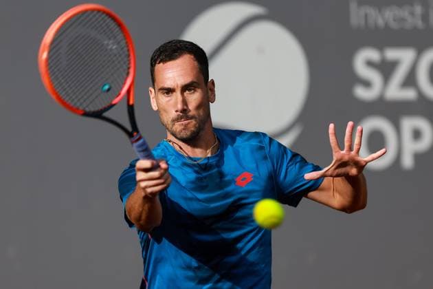 SZCZECIN, 11.09.2024 TURNIEJ TENISA ZIEMNEGO ATP, Tennis Herren CHALLENGER INVEST IN SZCZECIN OPEN 2024 NZ GIANLUCA MAGER FOT. KRZYSZTOF CICHOMSKI NEWSPIX.PL --- Newspix.pl  240911KCI028