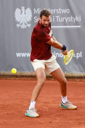 SZCZECIN, 11.09.2024 TURNIEJ TENISA ZIEMNEGO ATP, Tennis Herren CHALLENGER INVEST IN SZCZECIN OPEN 2024 NZ STEFANO NAPOLITANO FOT. KRZYSZTOF CICHOMSKI NEWSPIX.PL --- Newspix.pl  240911KCI045