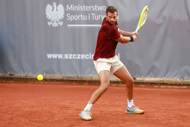 SZCZECIN, 11.09.2024 TURNIEJ TENISA ZIEMNEGO ATP, Tennis Herren CHALLENGER INVEST IN SZCZECIN OPEN 2024 NZ STEFANO NAPOLITANO FOT. KRZYSZTOF CICHOMSKI NEWSPIX.PL --- Newspix.pl  240911KCI046
