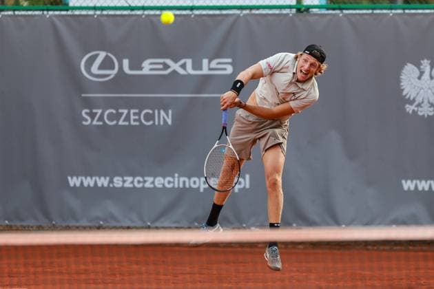 SZCZECIN, 11.09.2024 TURNIEJ TENISA ZIEMNEGO ATP, Tennis Herren CHALLENGER INVEST IN SZCZECIN OPEN 2024 NZ JACOPO BERRETTINI FOT. KRZYSZTOF CICHOMSKI NEWSPIX.PL --- Newspix.pl  240911KCI048