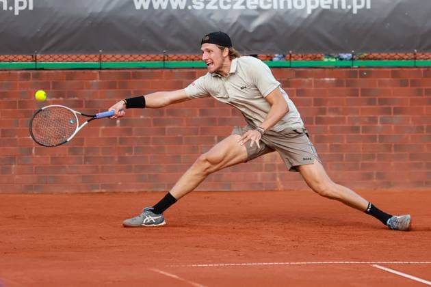 SZCZECIN, 11.09.2024 TURNIEJ TENISA ZIEMNEGO ATP, Tennis Herren CHALLENGER INVEST IN SZCZECIN OPEN 2024 NZ JACOPO BERRETTINI FOT. KRZYSZTOF CICHOMSKI NEWSPIX.PL --- Newspix.pl  240911KCI055